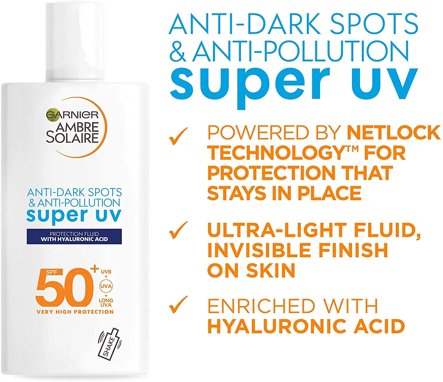 Ambre Solaire Ultra-Light Sensitive Face Fluid SPF50  40ml