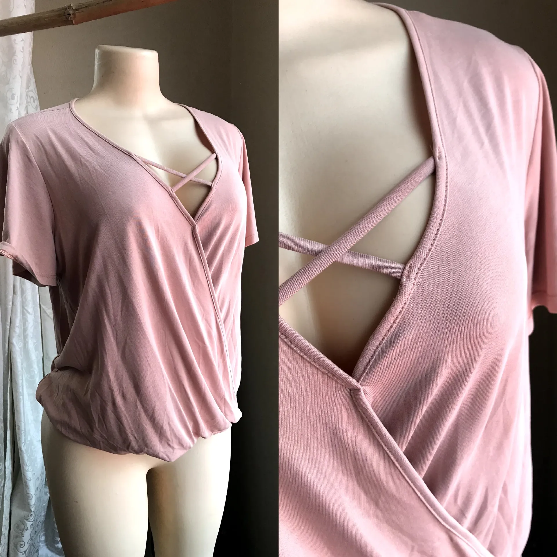 Blush Soft Easywear Blouse - XL/