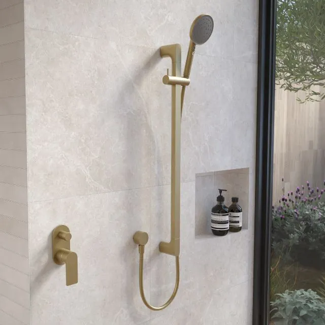 Caroma Urbane II Universal Rail Shower - Black