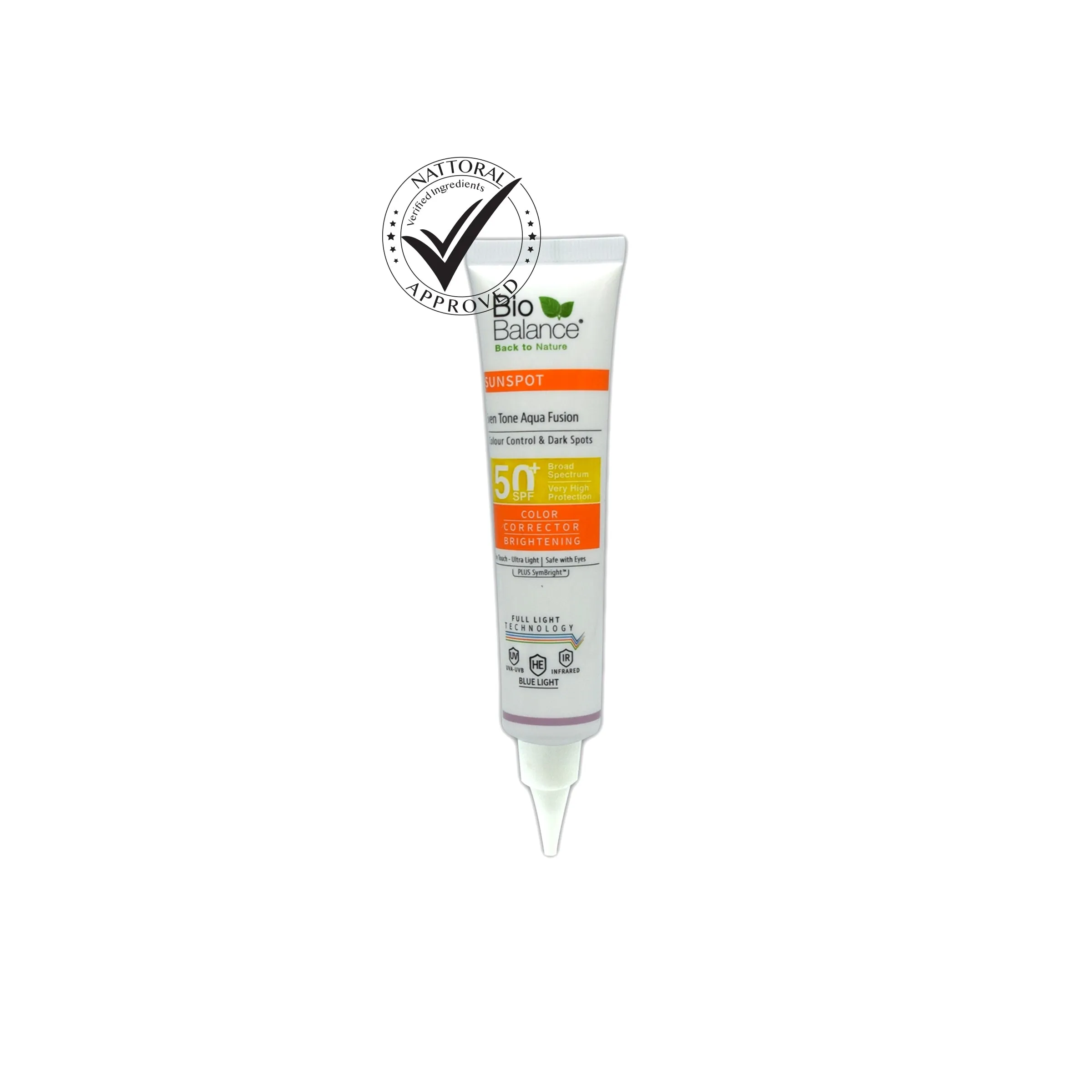 Chemical sunscreen Sunspot Even Tone Aqua Fusion SPF50  - 40ml- Biobalance