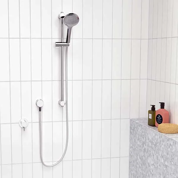 Clark Round II Rail Shower - Brushed Nickel