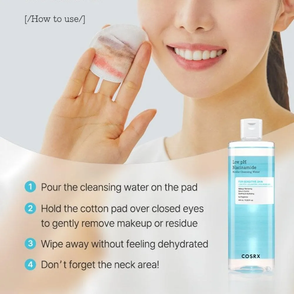 CosRx Low pH Niacinamide Micellar Cleansing Water 400ml