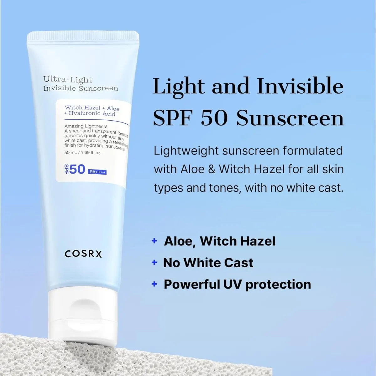 COSRX Ultra-Light Invisible Sunscreen SPF50