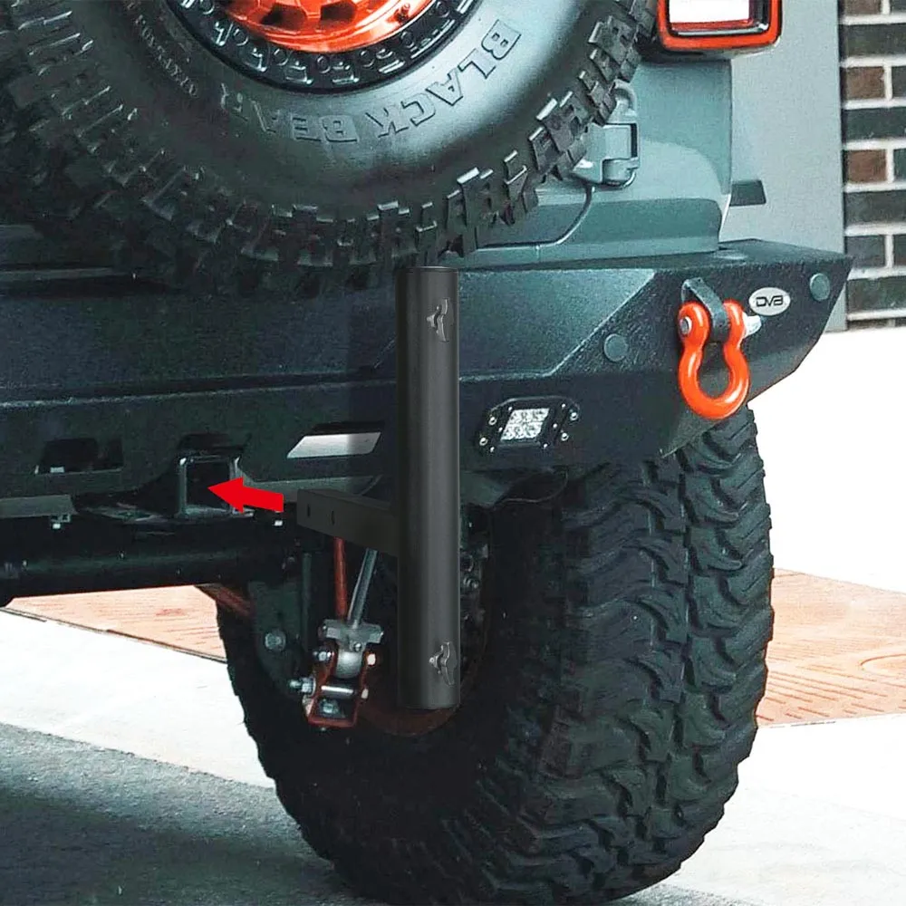 DIY Hitch Flag Pole Mount for 2" Receivers & 1"-2" Poles