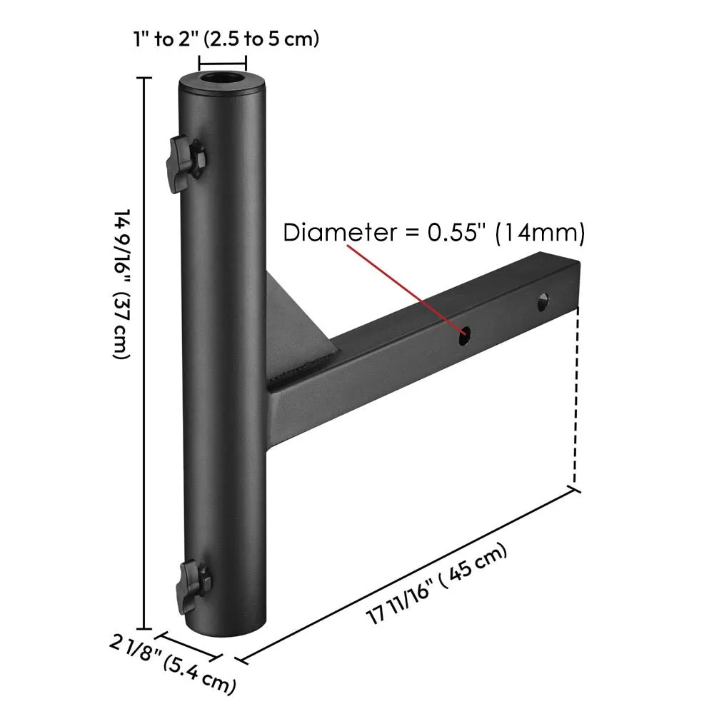 DIY Hitch Flag Pole Mount for 2" Receivers & 1"-2" Poles