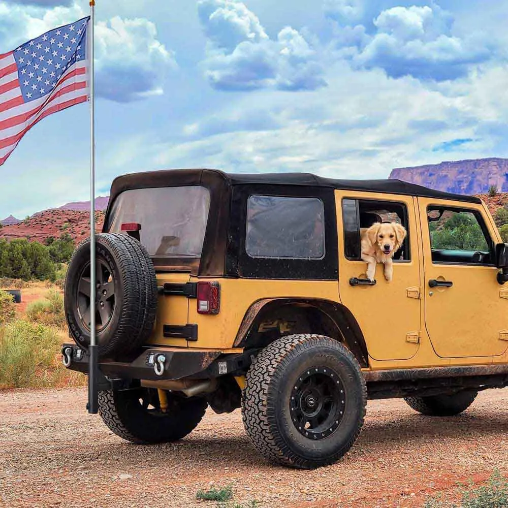DIY Hitch Flag Pole Mount for 2" Receivers & 1"-2" Poles