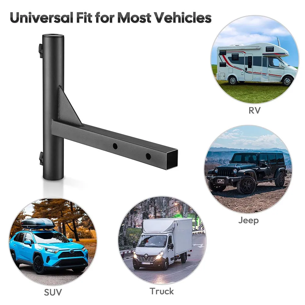 DIY Hitch Flag Pole Mount for 2" Receivers & 1"-2" Poles