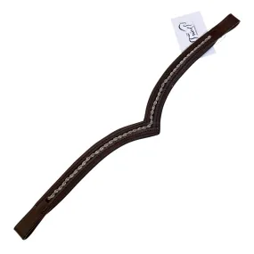 Dressage Browband in Chocolate - Medium