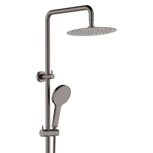Fienza Kaya Twin Rail Shower Gun Metal