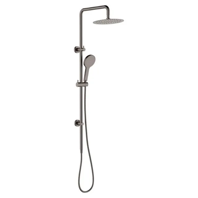 Fienza Kaya Twin Rail Shower Gun Metal