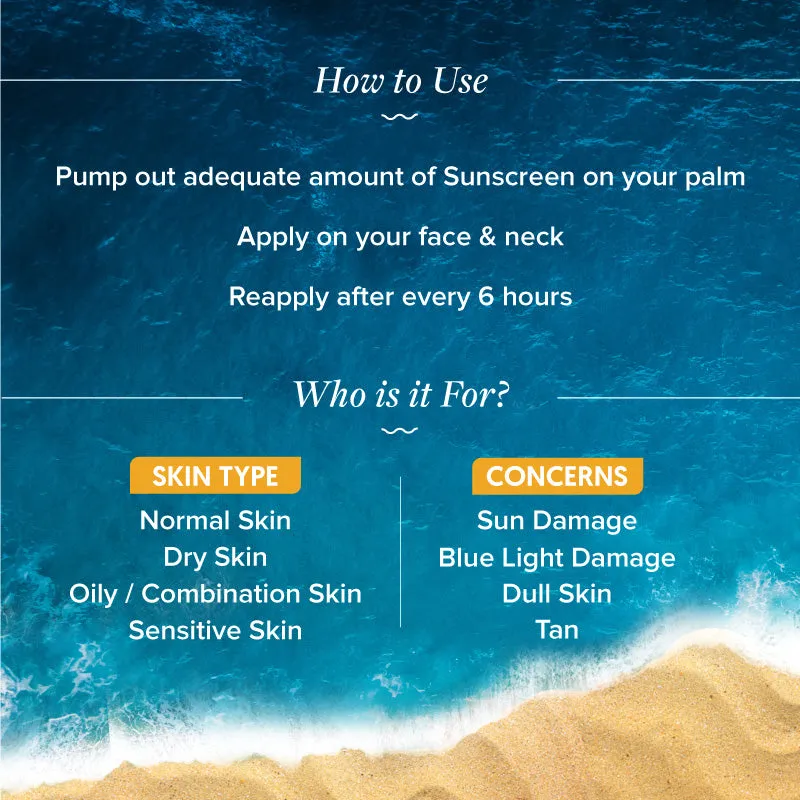 Glow  Dewy Sunscreen 50g - Pack of 3