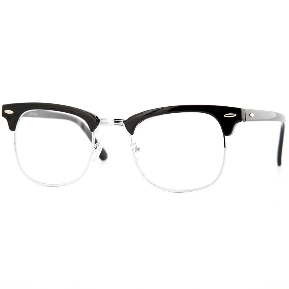grinderPUNCH Half frame Clear Lens Sunglasses