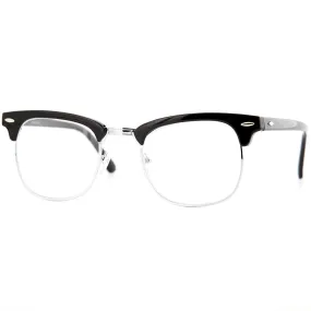 grinderPUNCH Half frame Clear Lens Sunglasses