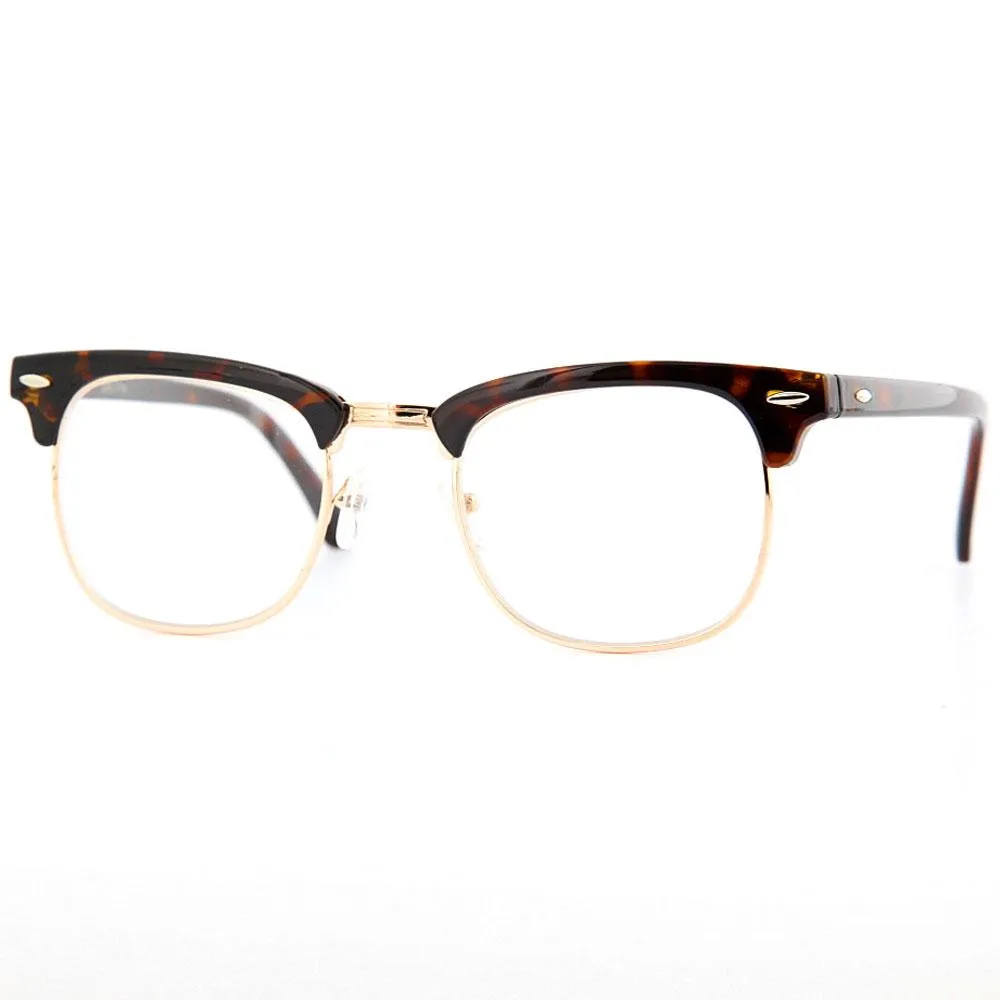 grinderPUNCH Half frame Clear Lens Sunglasses