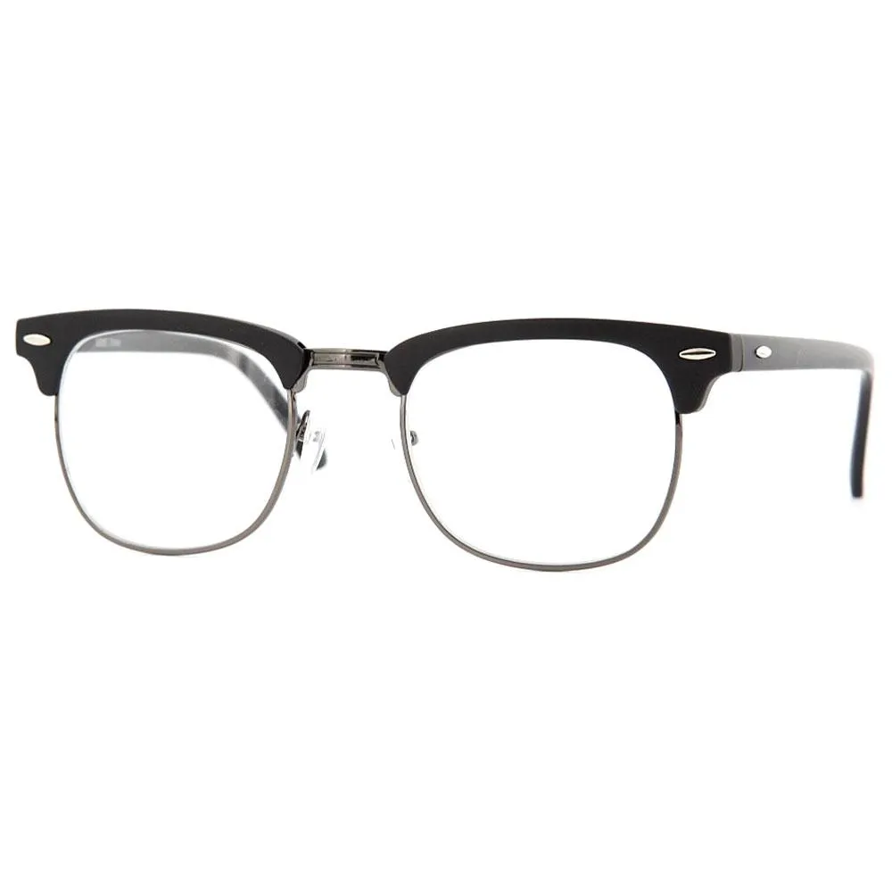 grinderPUNCH Half frame Clear Lens Sunglasses