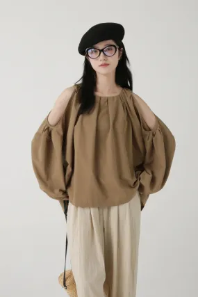 Halterneck Off-Shoulder Sunscreen Shirt & Long Sleeve Top