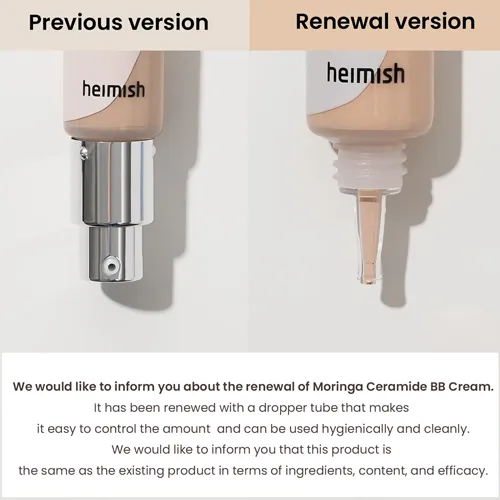 [Heimish] *renew* Moringa Ceramide BB Cream SPF 30 PA   53ml (8 colors)