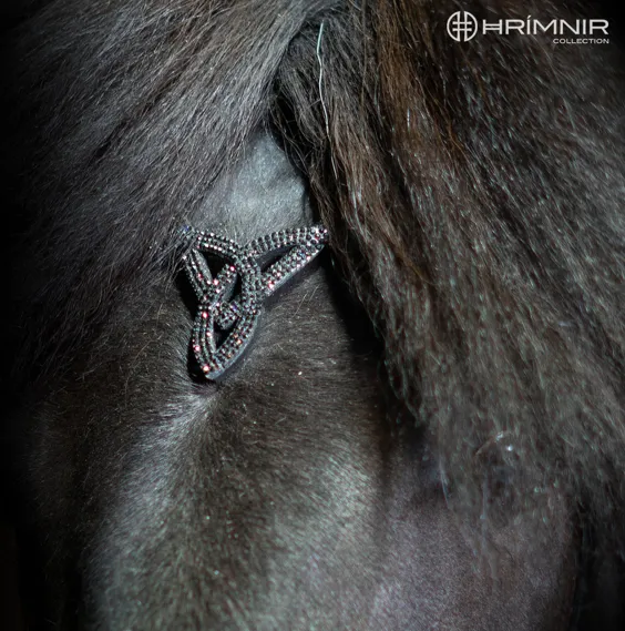 Hrimnir Headstall with black stones