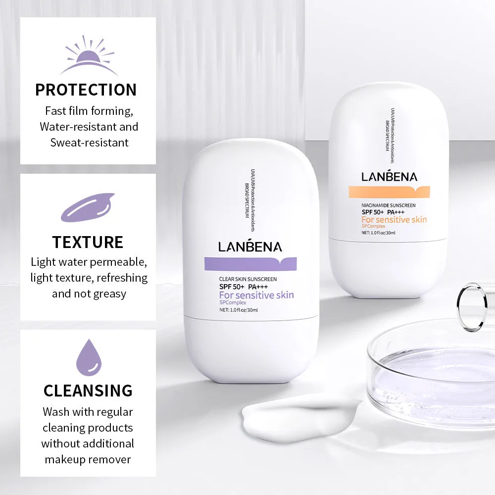 Lanbena Niacinamide Sunscreen SPF50  PA    for sensitive skin (30ml)