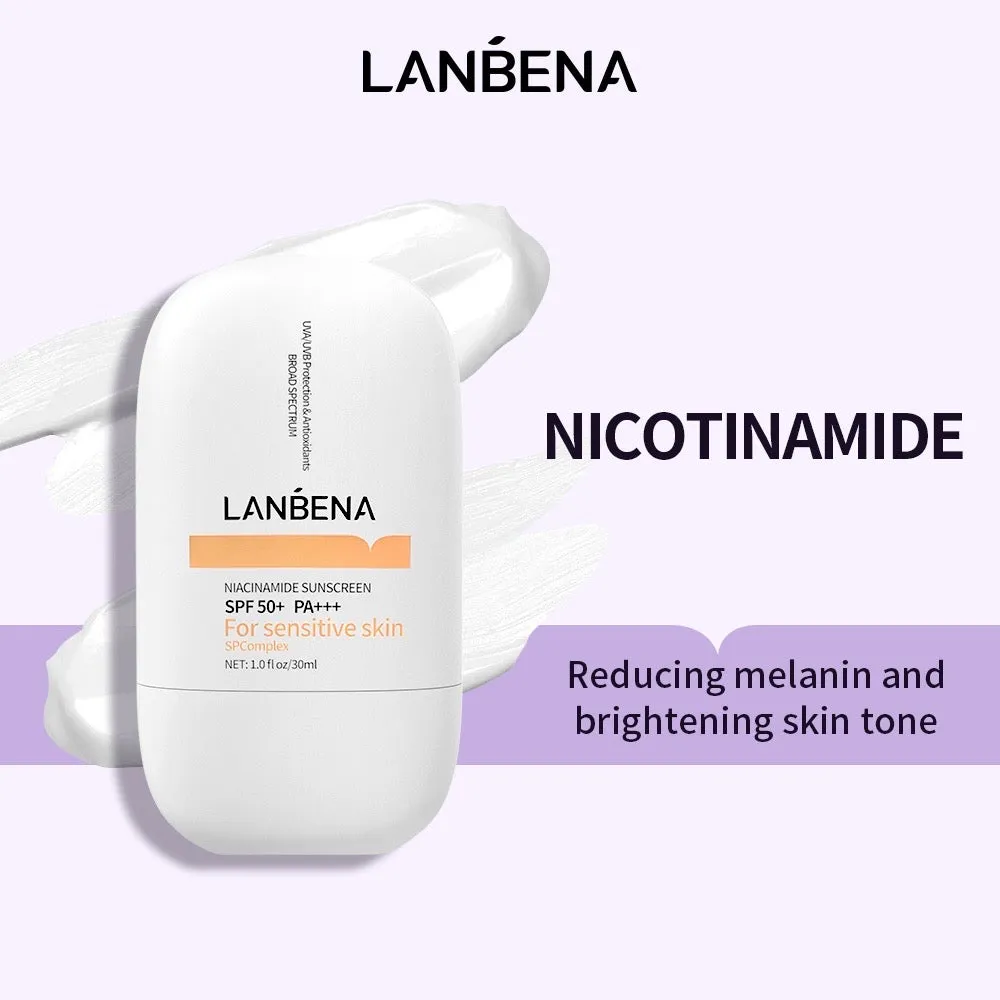 Lanbena Niacinamide Sunscreen SPF50  PA    for sensitive skin (30ml)