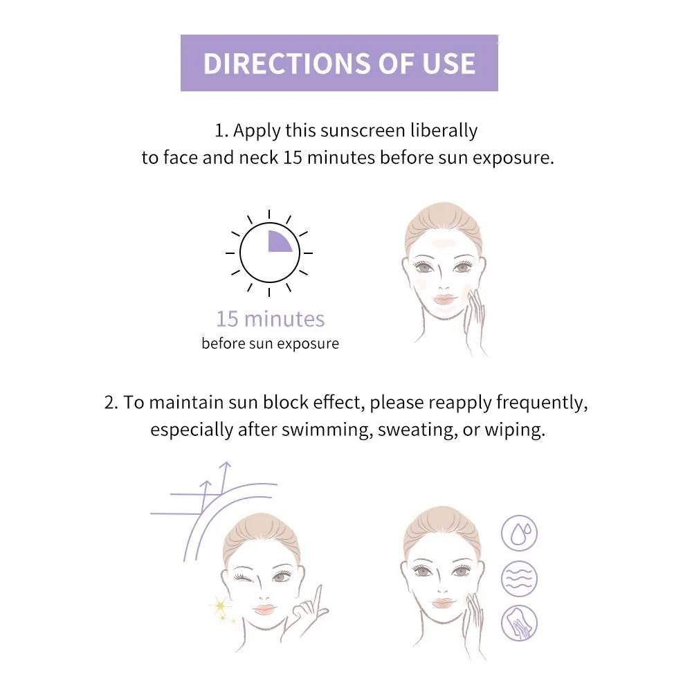 Lanbena Niacinamide Sunscreen SPF50  PA    for sensitive skin (30ml)