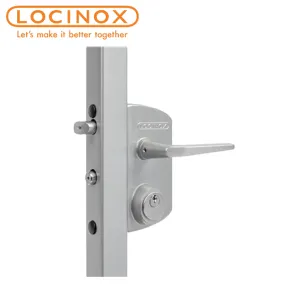 Locinox - LUKY3030J5LZILVGMAM - Mortise - Cylinder Gate Lock - USA - Schlage "C" Keyway - 5 Pin