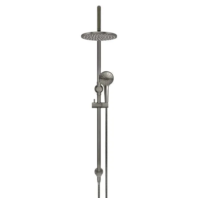 Meir Gooseneck Shower Set with 200mm Rose, Three-Function Hand Shower Shadow