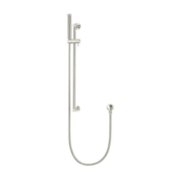 Meir Round Shower on Rail - Brushed Nickel