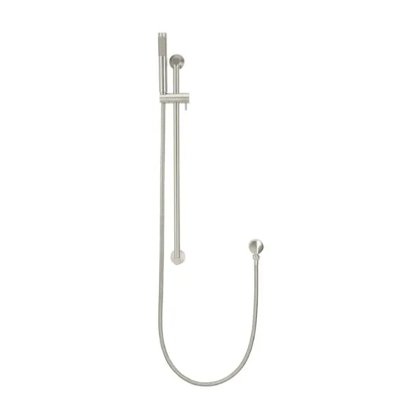 Meir Round Shower on Rail - Brushed Nickel