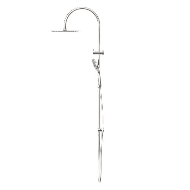 Nero Mecca Twin Shower With Air Shower II - Brushed Nickel