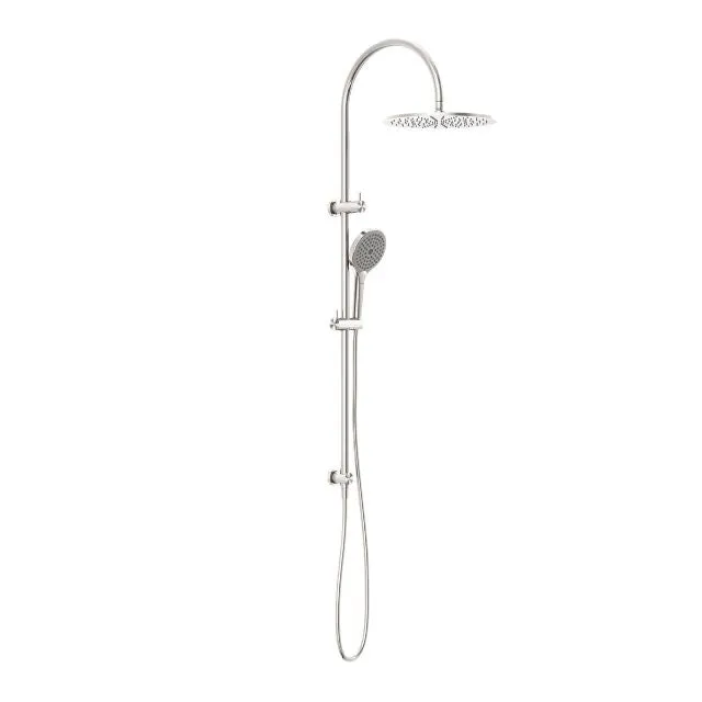 Nero Opal Twin Shower With Air Shower II Brushed Nickel