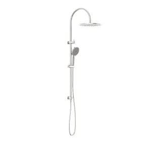 Nero Opal Twin Shower With Air Shower II Brushed Nickel