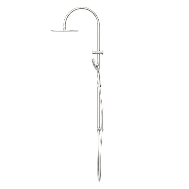 Nero Opal Twin Shower With Air Shower II Brushed Nickel