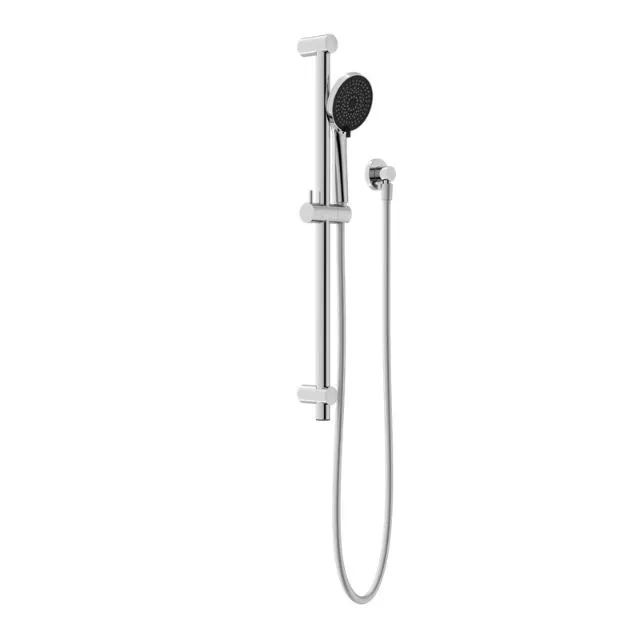 Nero Round Metal Project Shower Rail Chrome