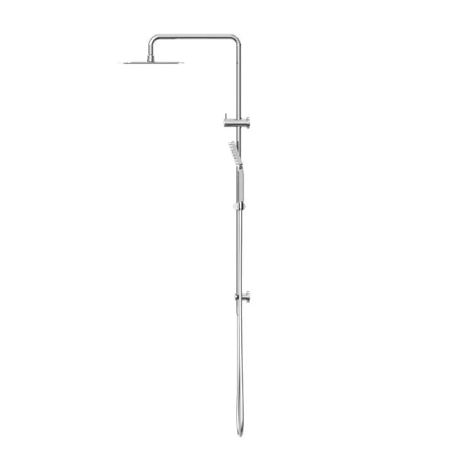 Nero Square Project Twin Shower Chrome