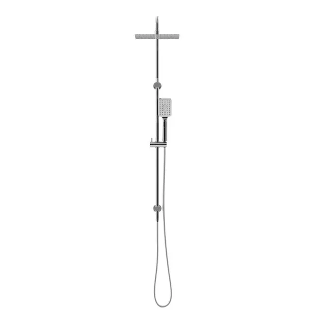 Nero Square Project Twin Shower Chrome