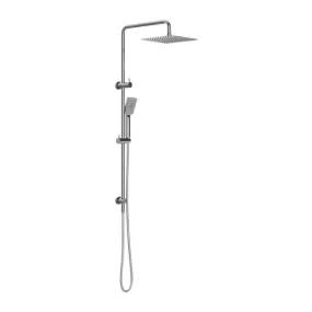 Nero Square Project Twin Shower Chrome