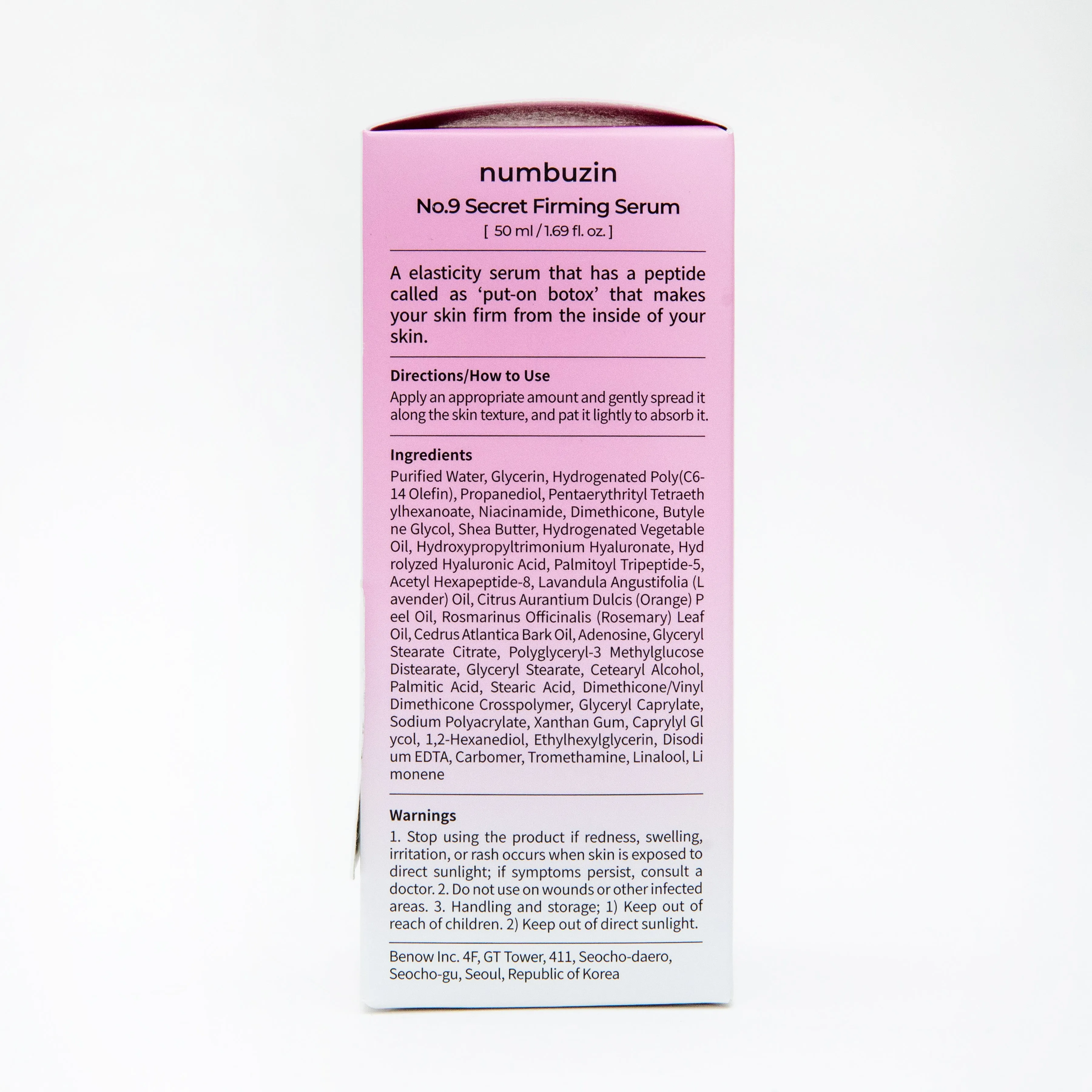 Numbuzin No.9 Secret Firming Serum 50ml