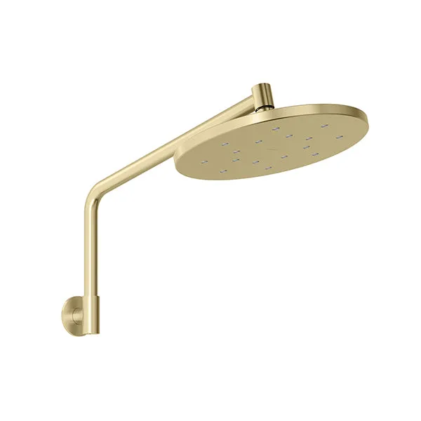 Phoenix Tapware Ormond High-Rise Shower Arm & Rose Brushed Gold
