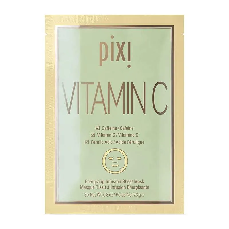 Pixi Brightening & Firming Vitamin-C Sheet Face Mask (x3)