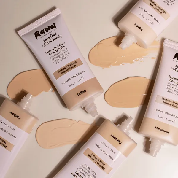 RAWW Superfood Glow Beauty Balm Cream Toffee 30ml