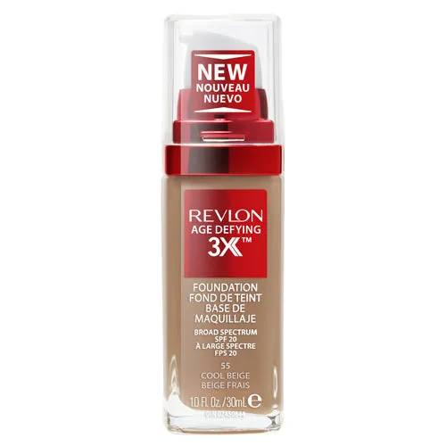 Revlon Age Defying 3X Foundation 30.0ml 55 COOL BEIGE