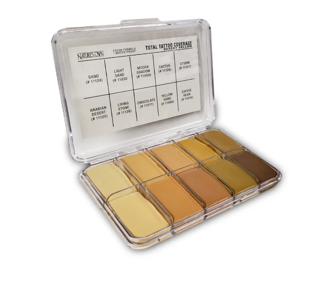 Total Tattoo Cover Palette - Desert Yellow