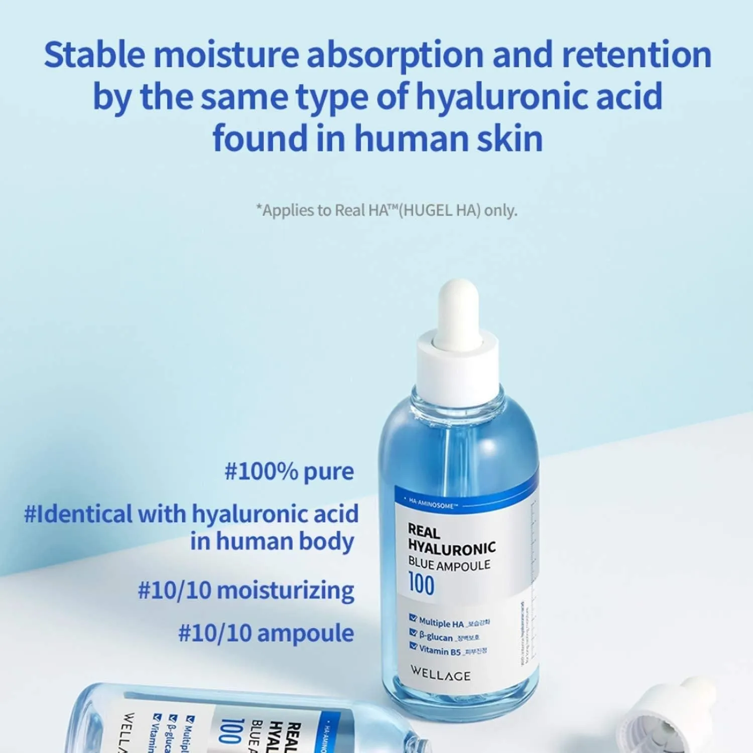 WELLAGE Real Hyaluronic Blue Ampoule 100 100ml