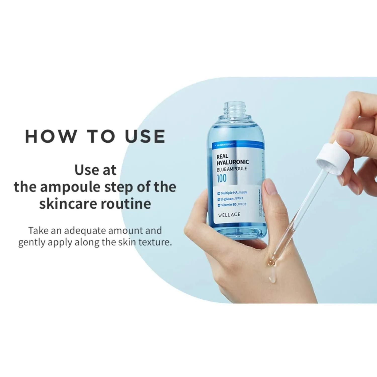 WELLAGE Real Hyaluronic Blue Ampoule 100 100ml