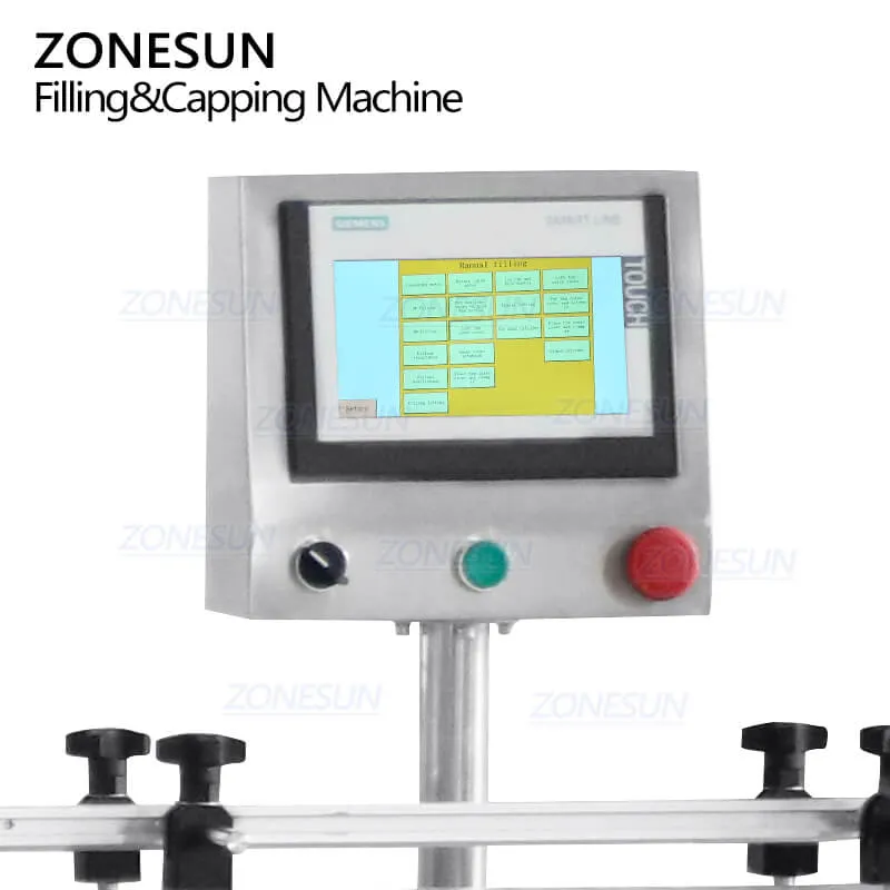 ZS-AFC9 Automatic FEA15 Monoblock Metal Aluminium Spray Bottle Perfume Filling Capping Crimping Outer Cover Cap Pressing Machine